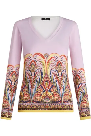 Etro Suéter con estampado de cachemira