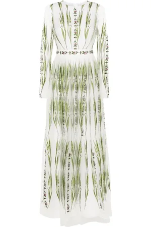 Giambattista Valli Vestido con bordado floral