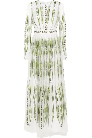 Giambattista Valli Vestido con bordado floral