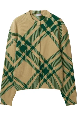 Burberry Cárdigan con motivo de cuadros