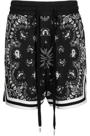 HACULLA Shorts de baloncesto con estampado de cachemira