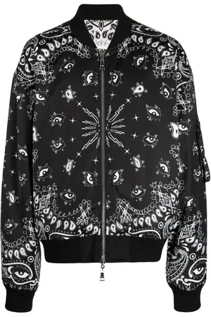 HACULLA Chamarra bomber reversible con estampado de cachemira