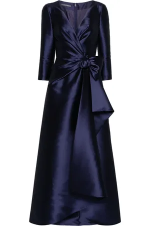Alberta Ferretti Vestido largo con detalle de moño