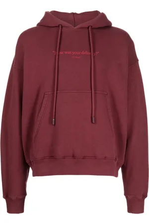 OFF-WHITE Hoodie con eslogan estampado