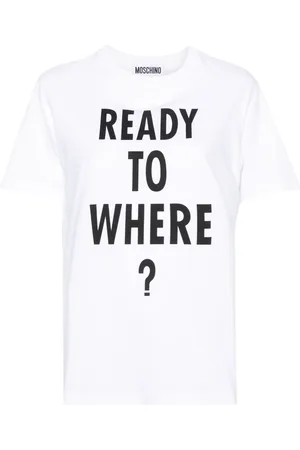 Moschino Playera con texto estampado