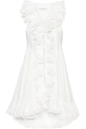 Serafini Vestido babydoll con volantes