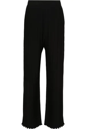 Lanvin Pantalones anchos con diseño plisado