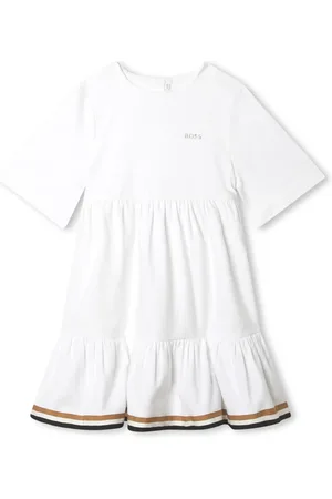 HUGO BOSS Vestido corto con logo estampado