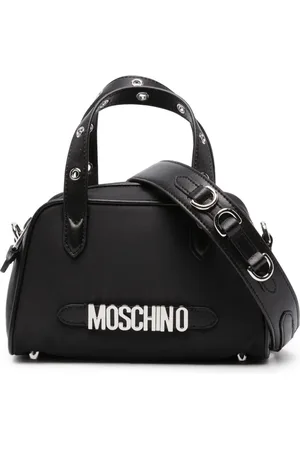 Moschino Tote con placa del logo