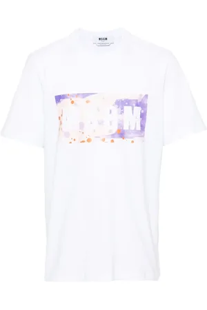 Msgm Playera con logo estampado