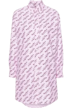 Kenzo Vestido camisero con logo estampado de x Verdy