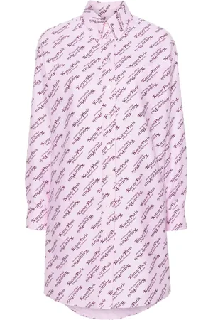 Kenzo Vestido camisero con logo estampado de x Verdy
