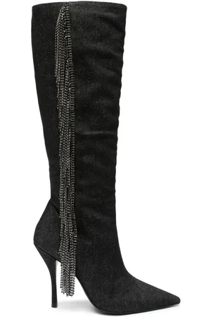 Stuart Weitzman Botas altas Crystal Fringe con tacón de 100mm