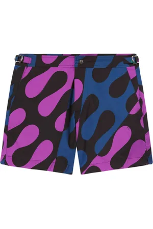 Puccini Shorts de playa con estampado abstracto
