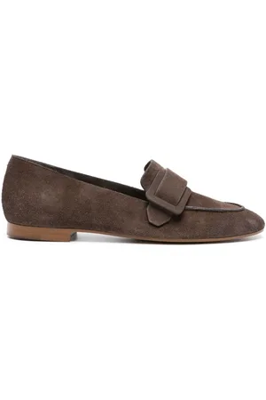 ROBERTO DEL CARLO Mocasines de gamuza con detalle de hebilla
