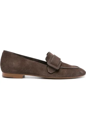 ROBERTO DEL CARLO Mocasines de gamuza con detalle de hebilla