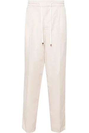 Brunello Cucinelli Pantalones chino con cordones
