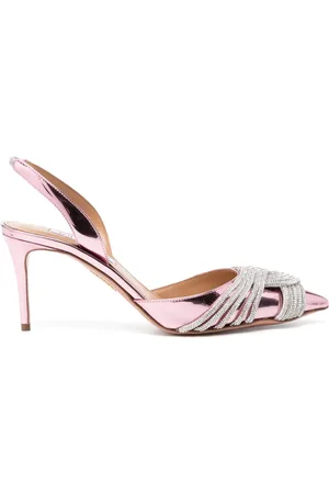 Aquazzura Zapatillas Gatsby Sling con tacón de 75mm