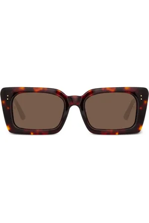 Linda Farrow Lentes de sol Nieve con armazón estilo carey