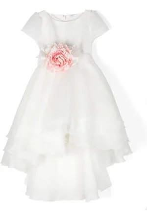 MONNALISA Vestido con aplique floral