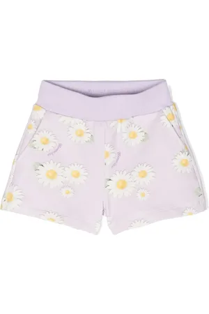 MONNALISA Shorts con margaritas estampadas