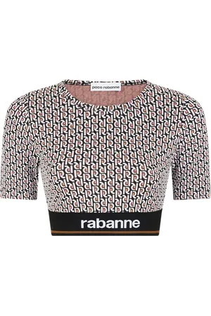 Paco rabanne Playera corta con monograma
