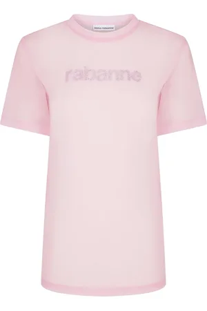 Paco rabanne Playera con cuello redondo y detalles del logo