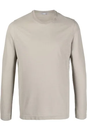 ZANONE Playera manga larga con cuello redondo