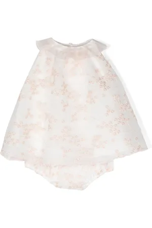 LA STUPENDERIA Vestido de tul con bordado floral