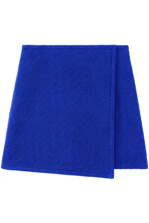 Proenza Schouler Falda corta de tweed con diseño cruzado