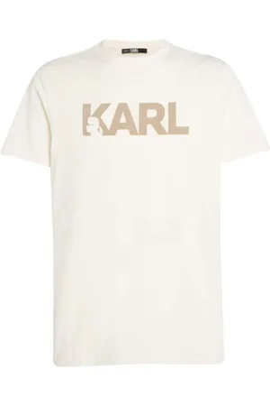 Karl Lagerfeld Playera con logo afelpado