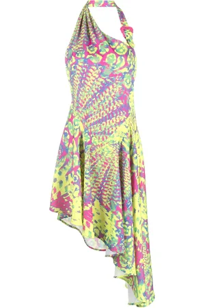 VERSACE Vestido con estampado abstracto