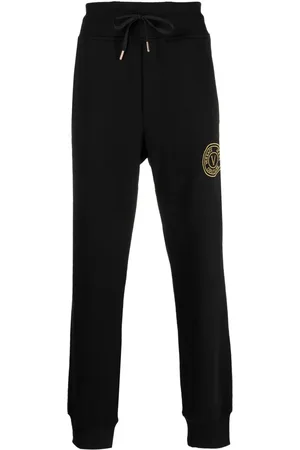 VERSACE Pants con logo bordado