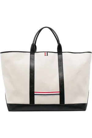 Thom Browne Tote con rayas RWB