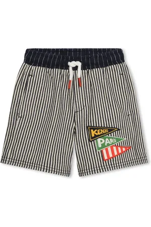 Kenzo Shorts con motivo de rayas y aplique del logo