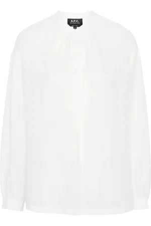 A.P.C. Blusa con estampado de cuadros