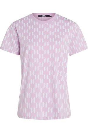 Karl Lagerfeld Playera con monograma estampado