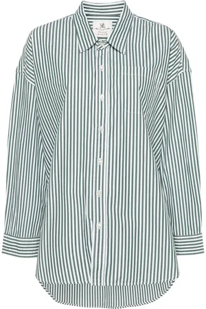 Denimist Camisa con rayas estampadas