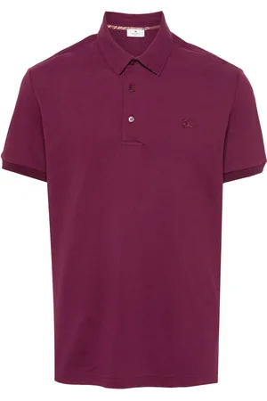Etro Playera tipo polo con logo bordado