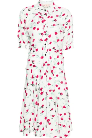 Marni Vestido midi con estampado Reverie
