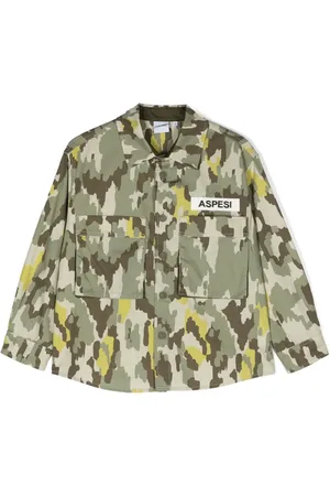 Aspesi Camisa con estampado militar