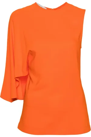 Stella McCartney Top asimétrico con detalle de capa