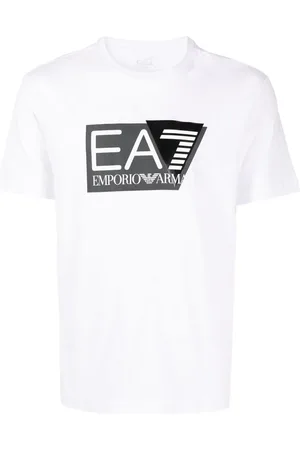 EA7 Playera con logo estampado