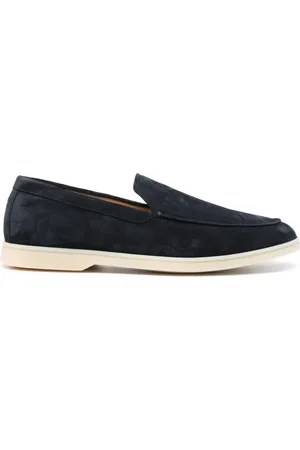 HENDERSON BARACCO Mocasines de gamuza con logo bordado