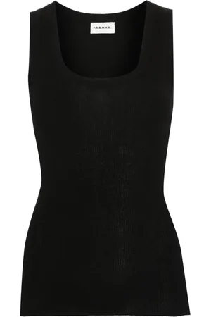 P.A.R.O.S.H. Camiseta de tejido fino de canalé