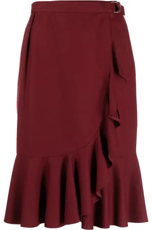 Dior Falda midi con dieño cruzado