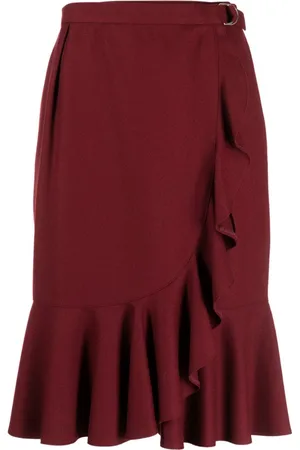 Dior Falda midi con dieño cruzado