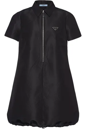 Prada Vestido corto con logo triangular