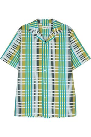 Lanvin Camisa con cuadros estampados