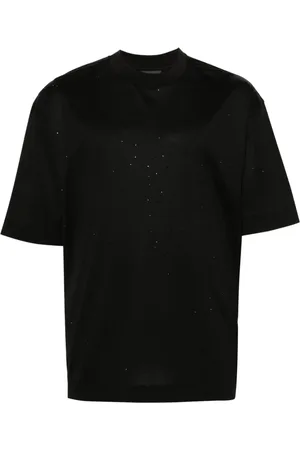 Emporio Armani Playera con detalles de strass
